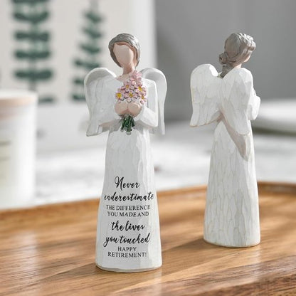 FESTGLOX Retirement Gifts for Women - Charming 5.3" Retired Angel Figurine | Perfect for Nurses & Teachers
