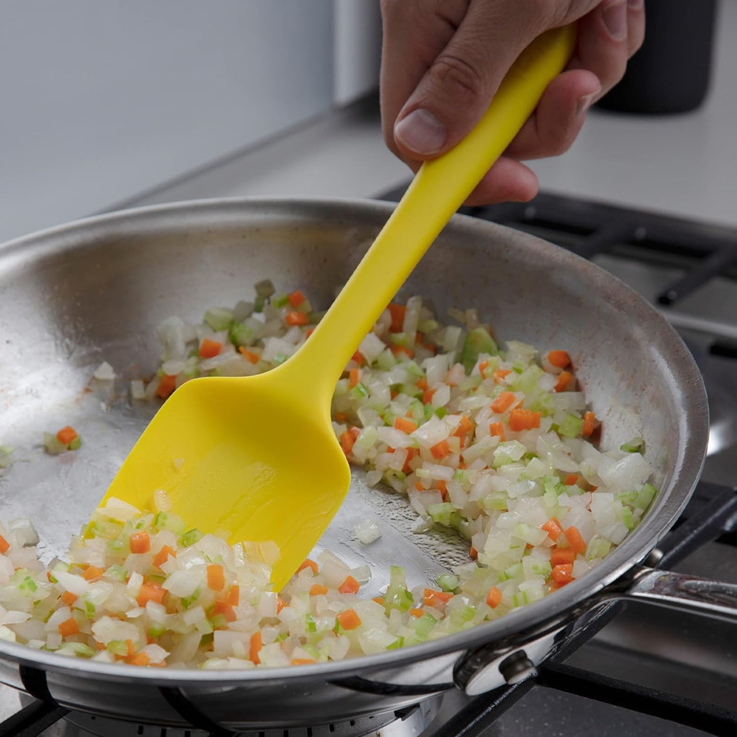 GIR: Get It Right Premium Seamless Spoonula, Non-Stick Heat Resistant Silicone Scraper for Mixing