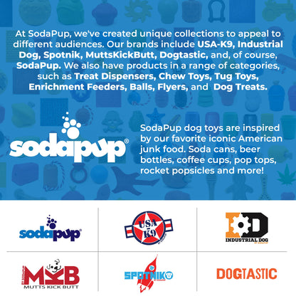 SodaPup Flower Pot – Durable Dog Treat Dispenser & Chew Toy Made in USA from Non-Toxic, Pet Safe, Food Safe Rubber Material for Mental Stimulation, Problem Chewing, Calming Nerves, & More
