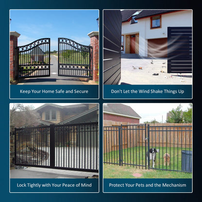 CO-Z Automatic Electric Gate Lock for Single Double Swing Gate Opener, Universal 24VDC Electromagnetic Gate Locks for Outdoor Fence, Electric Gate Latch Magnetic Gate Closer for Gate Operator System