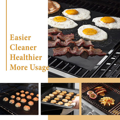 Skiennix Non-Stick Oven Liners - Heavy Duty Reusable Teflon Baking Mat for Electric & Gas Ovens | Large Size