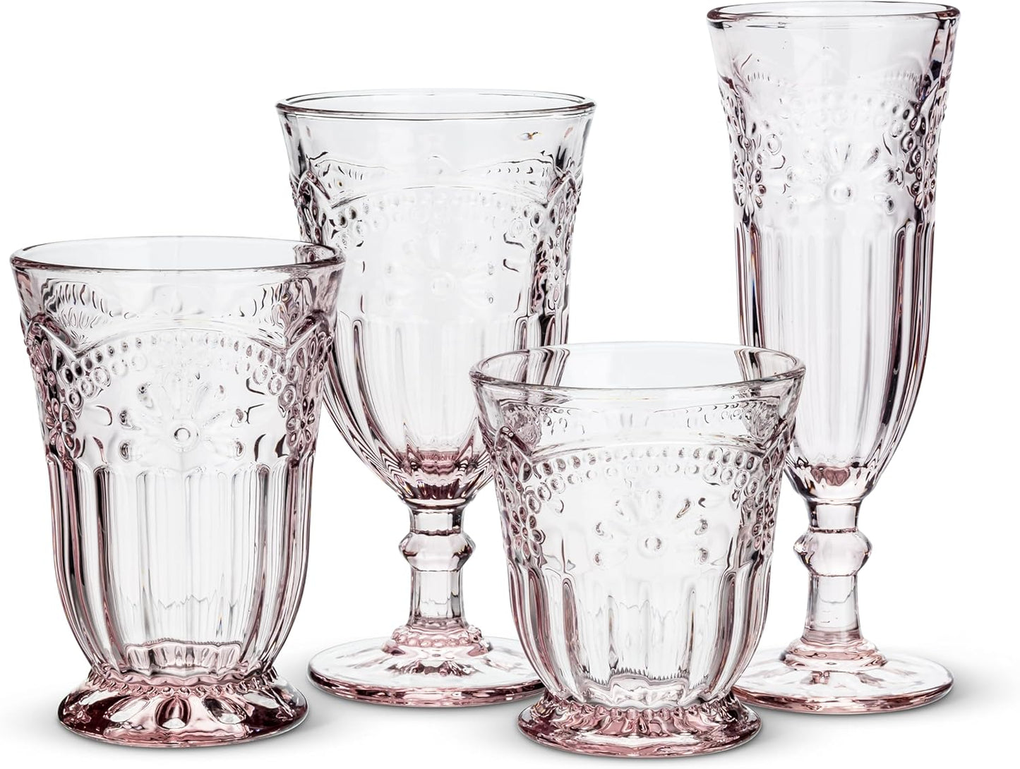 Abbott Collection 27-Desiree/GOB Flower Wine Goblet