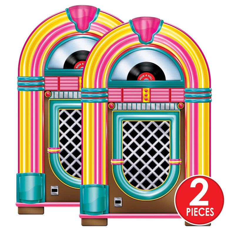 Beistle , 2 Piece Jukebox Cutouts, 3'