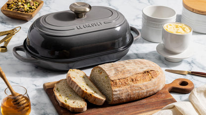 Le Creuset Enameled Cast Iron Signature Oval Bread Oven, 11.5 inch, Flame
