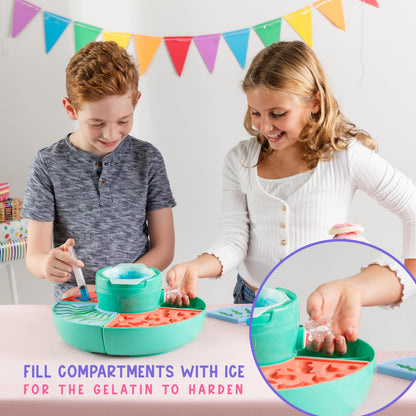 Kusini Gummy Candy Making Kit for Kids & Adults - 4 Mold Shapes, Heating Base – Gummy Bear, Candy Lab Machine Maker – Unique Fun Gifts for Kids Ages 6+ Years Old Girl & Boys, DIY Science Crafts Kits