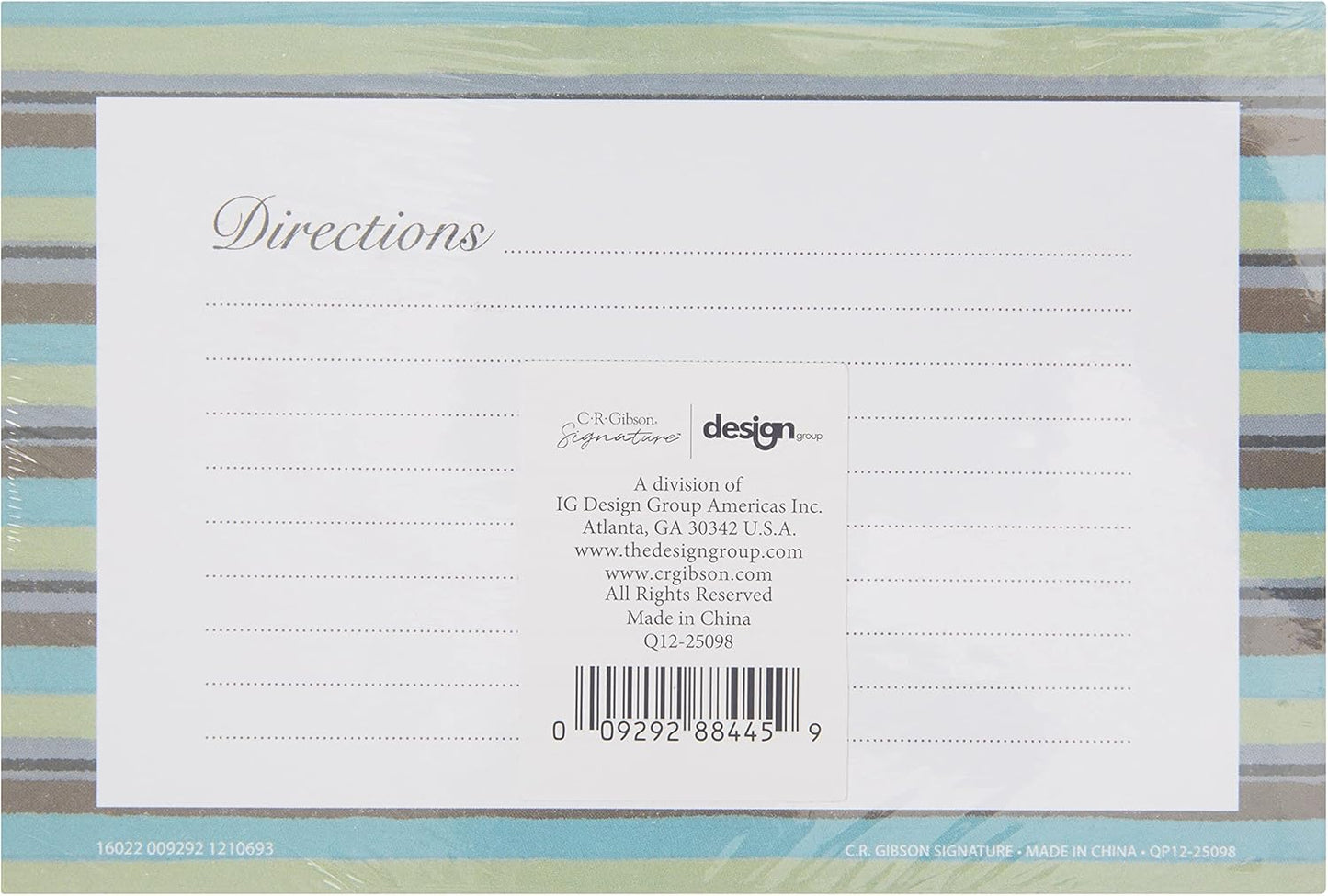 C.R. Gibson Forage 4x6 Double Sided Recipe Cards, Multicolor