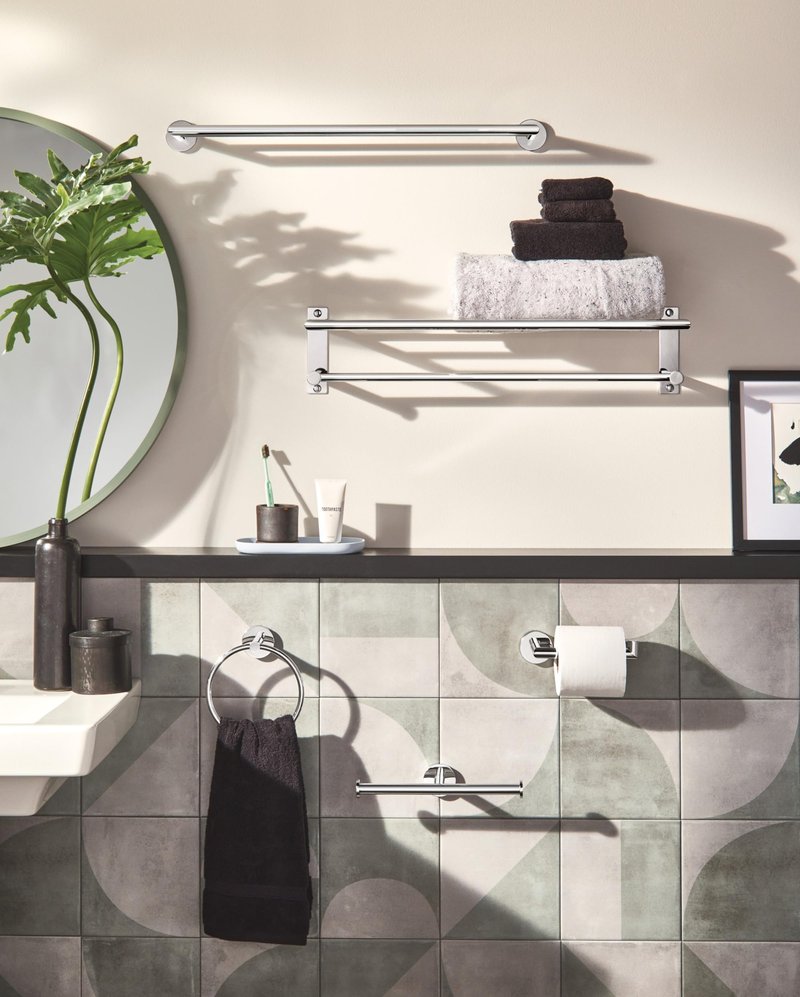 Moen Y5788CH Collection Modern Bathroom Double Toilet Paper Holder, Chrome