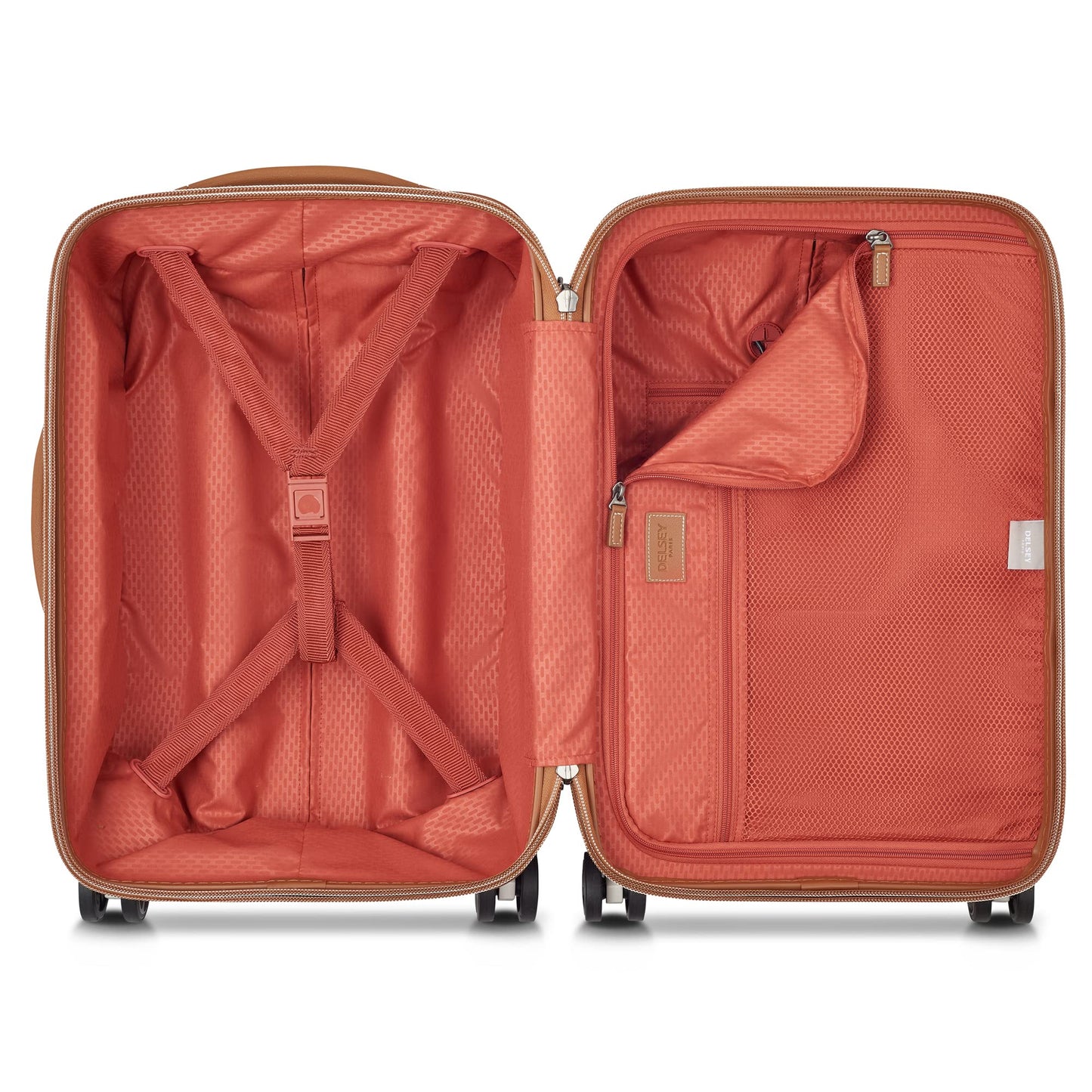 DELSEY PARIS Chatelet Air 2.0 Hardside Luggage with Spinner Wheels, Chocolate Brown, 2 Piece Set, (24/28)