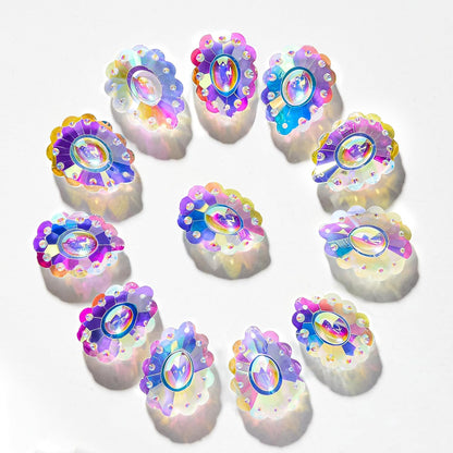 12pcs 50mm HDCRYSTALGIFTS Crystal Prisms Suncatcher for Window Rainbow Maker Chandelier Crystals Hanging Sun Catchers