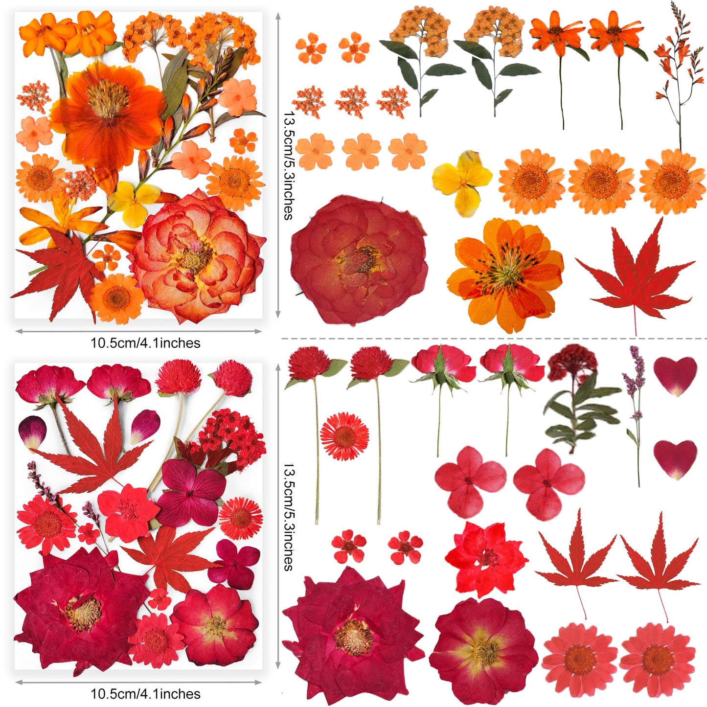320PCS Dried Pressed Flowers Bulk for Resin, YouthBro Real Natural Pressing Flowers with Two Sheets Butterfly Stikers for Mold DIY Art Crafts,Home Décor,Cherish