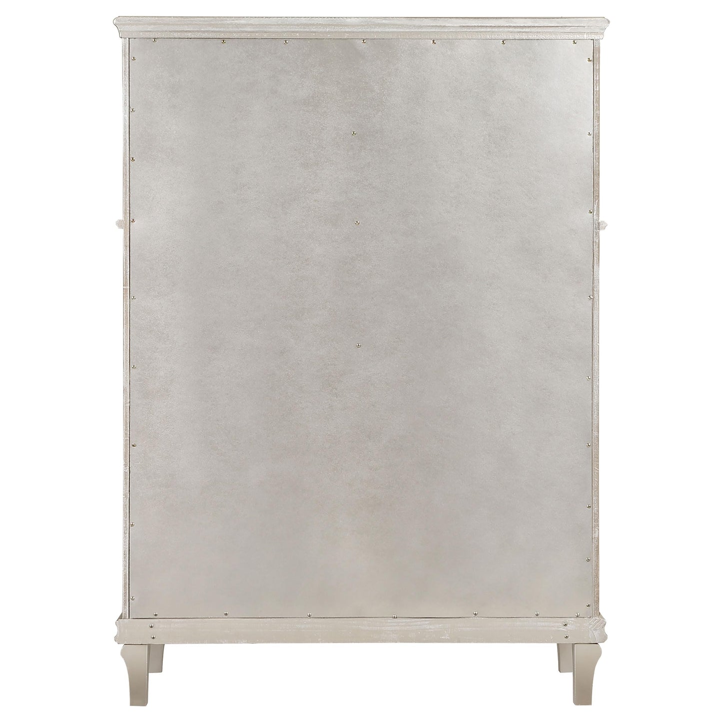 Coaster Home Furnishings - Evangeline - Wood - 6-Drawer Chest with Hexagonal-Shaped Knobs and Felt-Lined Drawer - Bedroom - Modern Classic - Silver Oak - 223395