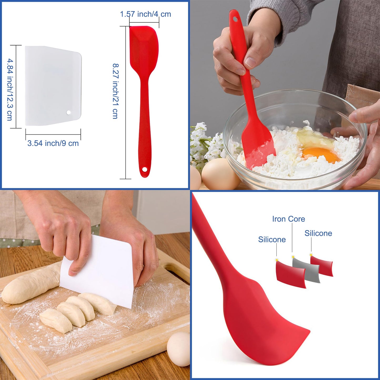 7Pcs Leaf Silicone Fondant Molds with Dough Scraper Silicone Spatula, 3D Coral Branch Leaf Chocolate Molds, DIY Baking, Sugar Craft, Wax, Gum Paste, Cupcakes, Clay