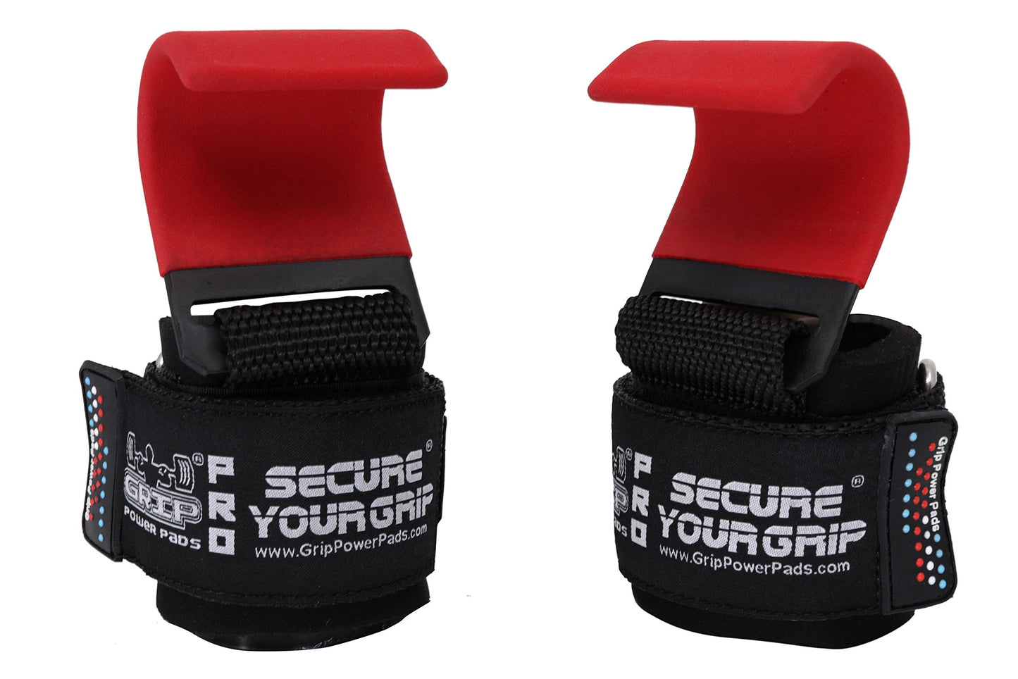 Weight Lifting Hooks Heavy Duty Lifting Wrist Straps Pull Ups Deadlift Straps Power Lifting Grips Padded Workout Straps for Weightlifting Gym Gloves for Men & Women Premium Workout Equipment