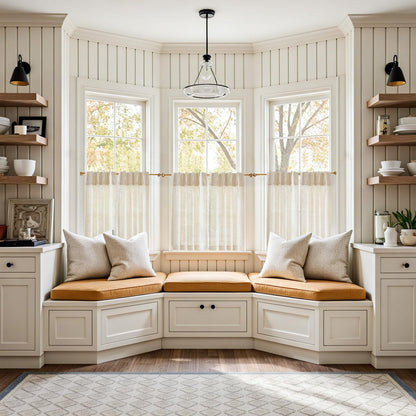 jinchan Linen Pinch Pleated Kitchen Curtains 30 Inch 2 Panels, Natural Linen Tier Curtains Back Tab Farmhouse Cafe, Light Filtering Small Window Drapes for Bathroom Laundry Room Beige