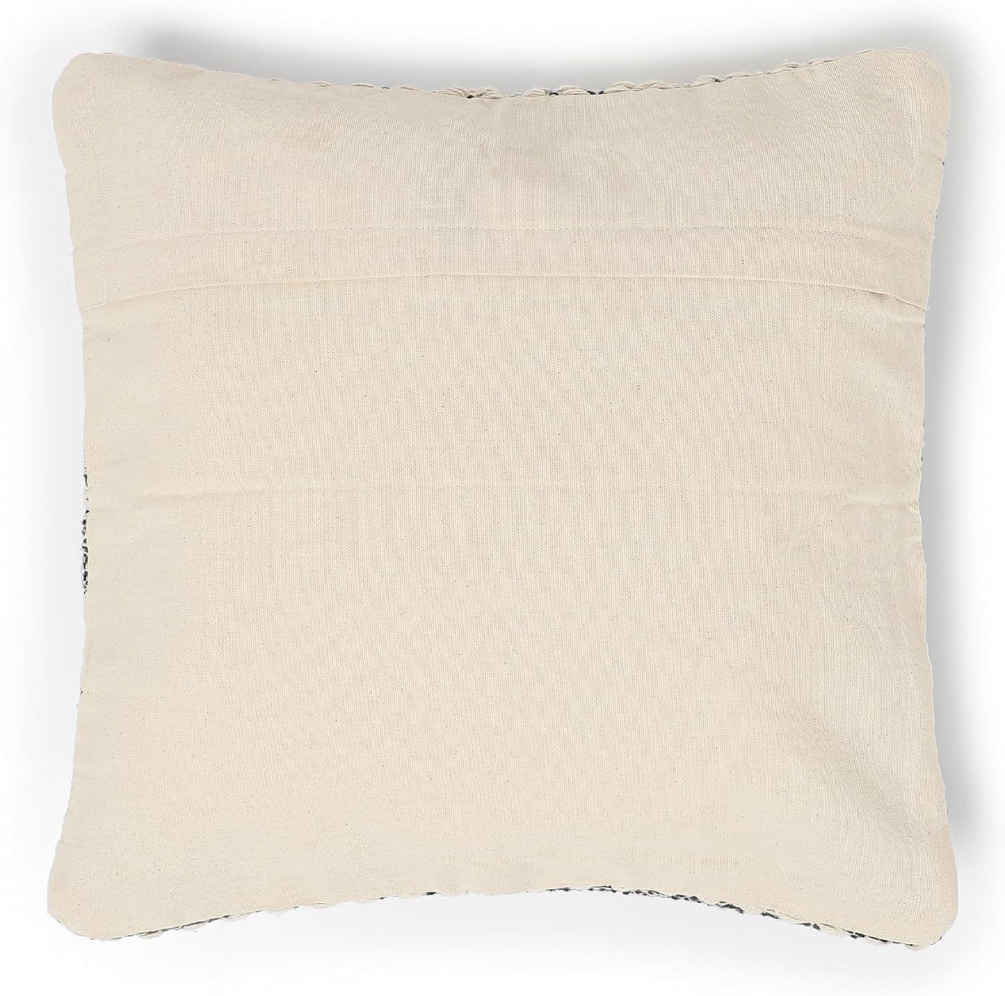 Set 100% (18x18 Pack 2 REDEARTH Tufted Throw Pillow Cushion Covers - Boho Textured Woven Decorative Cases for Couch