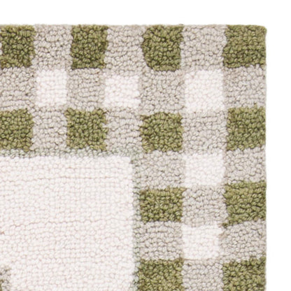 SAFAVIEH Area Rug 8x10 - Chelsea Collection - Large - Ivory & Green, Hand-Hooked Wool, French Country Design, Ideal for Living Room, Bedroom, Office, Dining Space (HK55A)