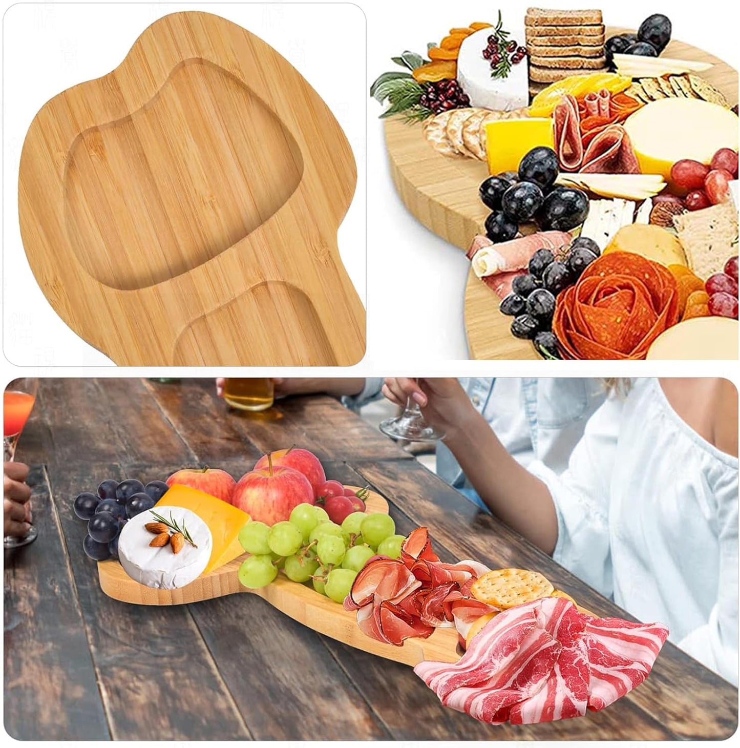 Funny Solid Wood Aperitif Board, Novelty Kitchen Charcuterie & Cheese Board, Large 10" Kitchen Gifts