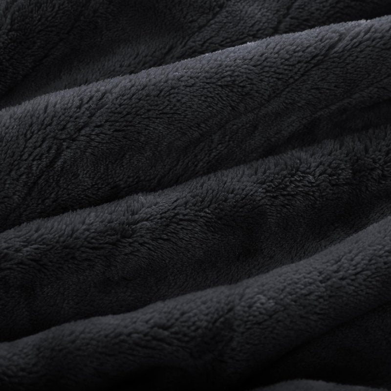 Eydna Electric Heated Blanket Full Size 72"x84",Fast Heating Throw, Soft Plush Microplush for Bed & Couch, 10 Hours Auto Off & 4 Heating Levels, Machine Washable, Gifts for Womens & Family-Black