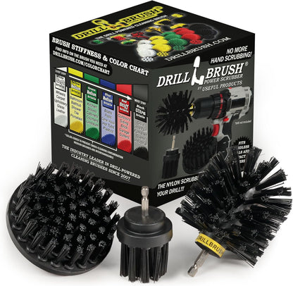 3 Set Safe Wire Brush Alternative - Ultra Stiff Nylon Bristle Scrubbing Brushes - Piece Grill Cleaning - Griddle
