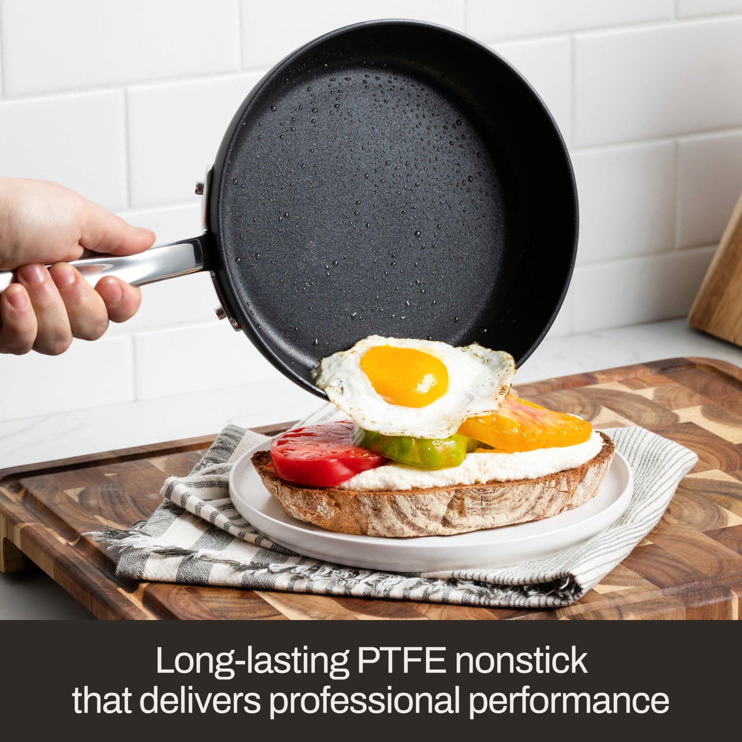 All-Clad HA1 Expert Hard Anodized Nonstick Frying Pan Set, 2-Piece 10" & 12" Skillet Set, Dishwasher-Safe, Oven-Safe Up to 500°F Compatible with All Stovetops (Gas, Electric & Induction) - Black