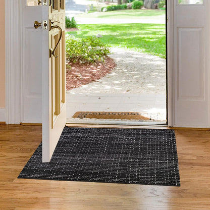Small Boho Rug 2 x 3 Cotton Washable Rugs, Black White Kitchen Runner for Indoor Outdoor Farmhouse Area Carpet