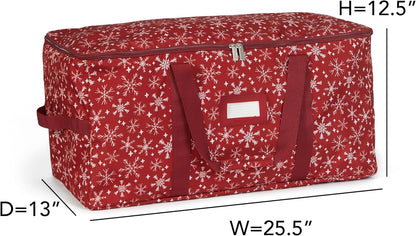 Covermates Keepsakes Treasurekeeper Storage Bag with Carrying Handles and ID Window for Holiday Storage