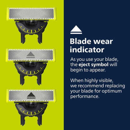 Philips Norelco OneBlade 360 Hybrid Face + Body, Electric Beard Trimmer, Shaver and Body Groomer, with 360 Blade Technology, 1x 360 Blade for Face, 5in1 Adjustable Comb, 1x Body Kit, Model QP2834/70