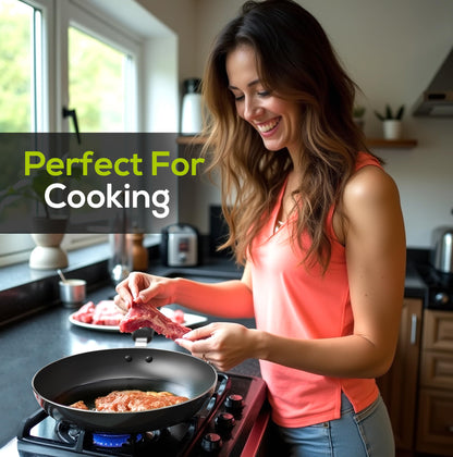 Utopia Kitchen Nonstick Cookware 3 Piece Omelette Pan Skillet Set, Nonstick Frying Pans with Induction Bottom, 8, 9.5 & 11 Inches Frying Pans with Bakelite Handles, PFOA Free, Grey
