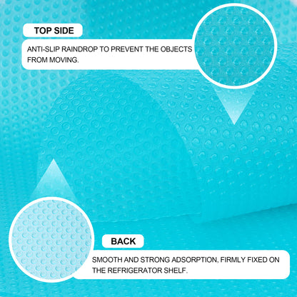 16 Pcs Refrigerator Liners Mats Washable, Refrigerator Mats Liner Waterproof Oilproof, Shinywear Fridge Liners for Shelves, Cover Pads for Freezer Glass Shelf Cupboard Cabinet Drawer (16 Clear)