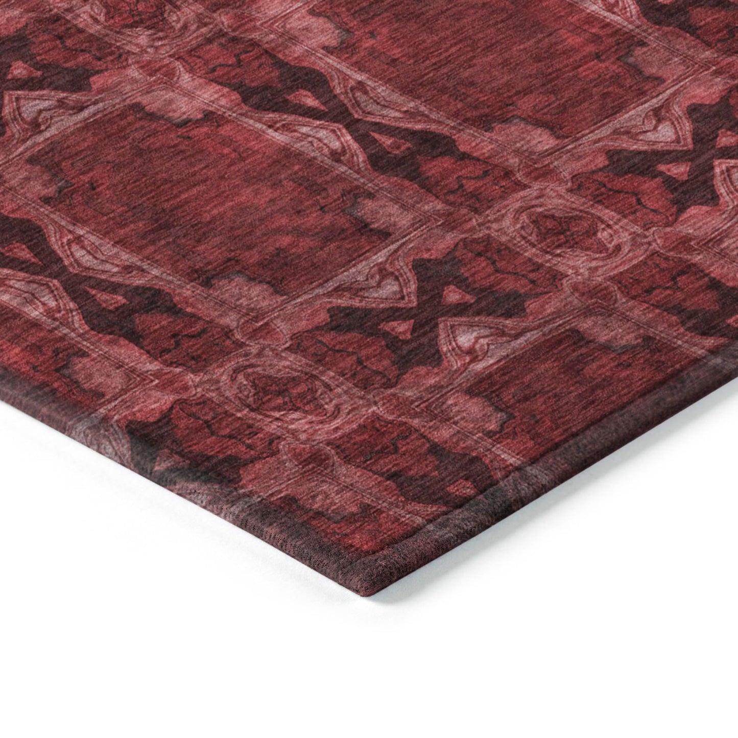 Addison Rugs Chantille ACN564 Red 9' x 12 Indoor Outdoor Area Rug, Stain Resistant, Machine Washable, Non Shedding, Bedroom, Living Room, Dining Room, Kitchen Rug