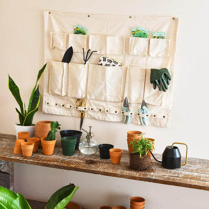 Household Essentials Short Canvas Craft and Garden Wall Organizer