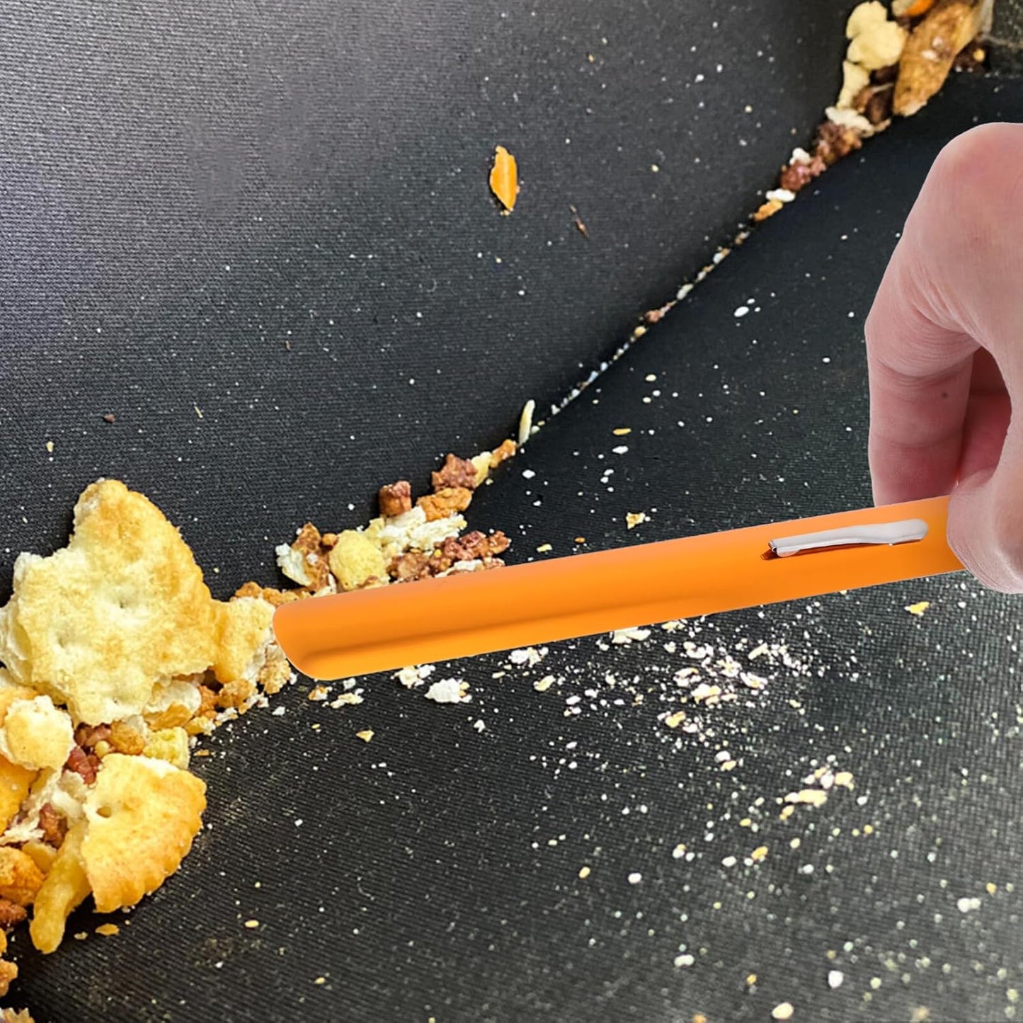 Ciieeo 2pcs Stainless Steel Crumb Sweepers for Servers, Table Crumb Scraper Cleaner for Restaurants and Home.
