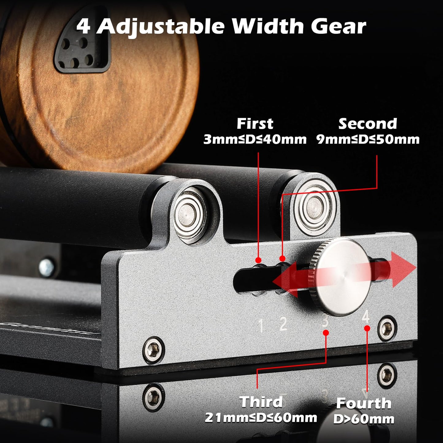 Genmitsu L8 20000mW Laser Engraver+MD18 Rotary Roller, MD19 Flat Rotary Roller, MD13 MD13 Smoke Purifier, Laser Safety Class 1