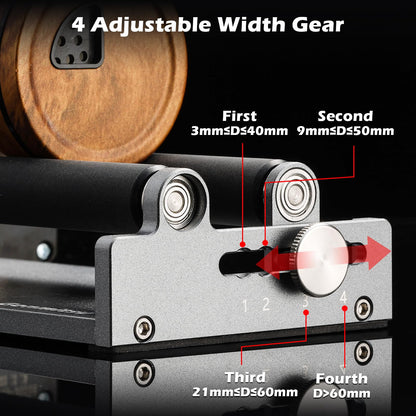Genmitsu L8 20000mW Laser Engraver+MD18 Rotary Roller, MD19 Flat Rotary Roller, MD13 MD13 Smoke Purifier, Laser Safety Class 1