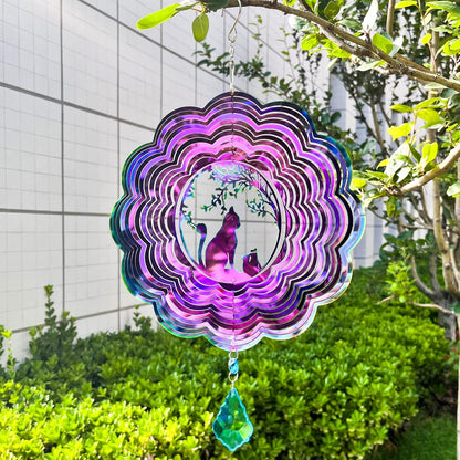Wind Spinner, Hanging Wind Sculptures for Yard and Garden Decor, Outdoor Hanging Art Ornaments for Balcony Decor