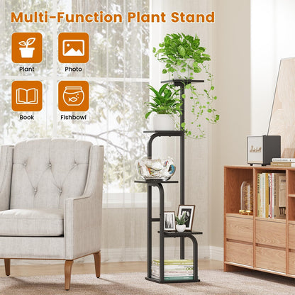 5 Asgolion Tier Plant Stand Indoor, Plant Shelf for Multiple Plants, Flower Pot Holder Shelf, Planter Display Rack