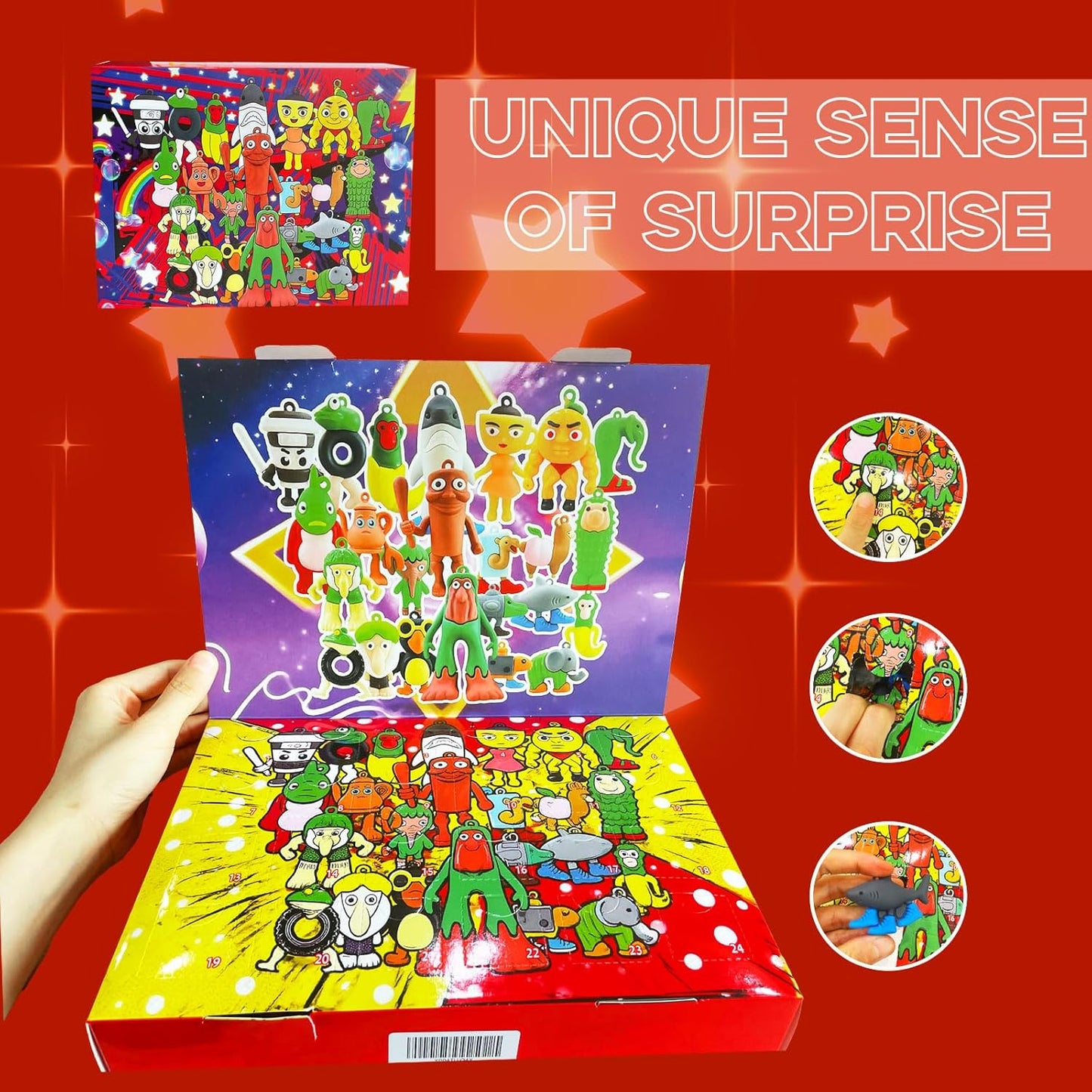 Advent Calendar 2026 - 24 Days of Surprises with Figurines for Kids | Perfect for Valentine's Day & Easter Gifts