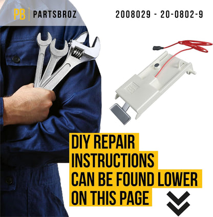 PartsBroz 2008029 Ice Thickness Control Probe - Compatible Manitowoc Ice Machine Parts, Quick DIY Replacement