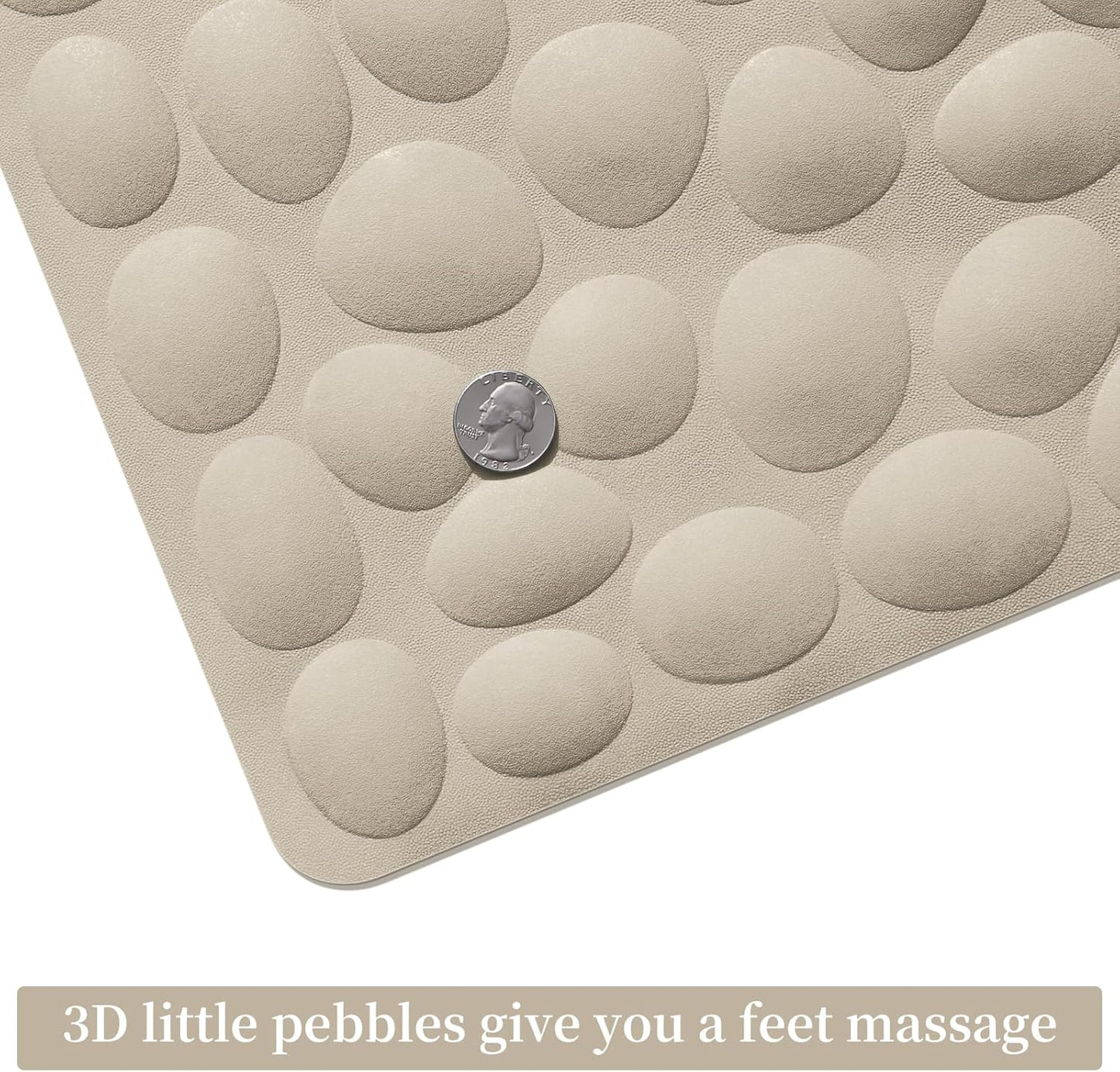 16x31.5 inch OTHWAY Bathtub Mat Non Slip, Rubber Bath Mat for Kids for Baby, Large Bath Mats for Bathroom Tub
