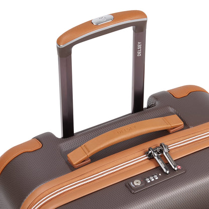 DELSEY PARIS Chatelet Air 2.0 - Hardside Checked Luggage 28 Inch Large - TSA Lock - 360° Spinner Wheels- Polycarbonate Travel Suitcase, Chocolate Brown