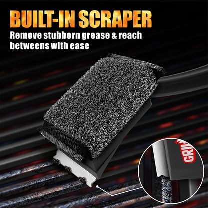 GRILLART Grill Brush Bristle Free, SteamWizards [Ultra Safe & Efficient] Grill Cleaner Brush for All Grill Grates, Replaceable Head BBQ Grill Brush for Outdoor Grill, Grill Accessories, Gifts for Men