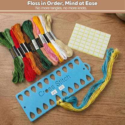 CLRDIVA Embroidery Starter Kit for Beginners: Easy DIY Needlepoint Set with Phone Stand for Step-by-Step Video Tutorials - Stress Free to Learn 29 Basic Stitches - Relaxing Crafts for Adults