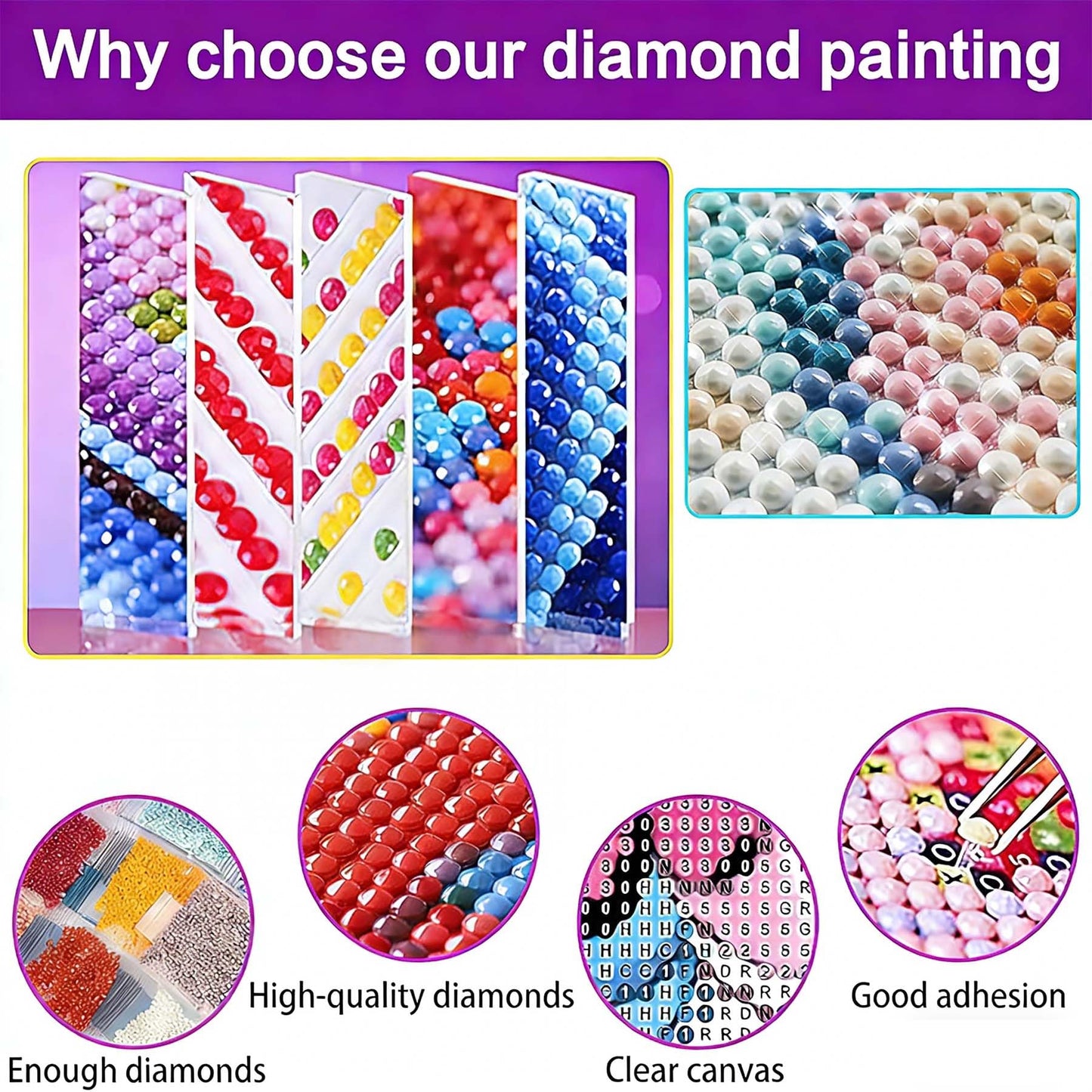 croshom Cross Diamond Art Kits for Adults, 3 Packs Cross Diamond Painting Kits for Adults, 5D DIY Religious Full Round Drill Gem Craft for Adult Gifts, Home Wall Decor 11.8" x 15.7"