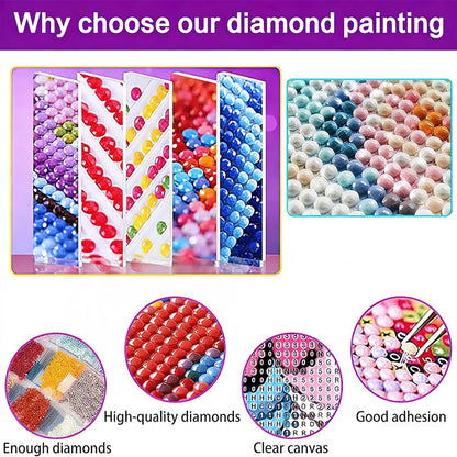 croshom Sunset Diamond Art Kits for Adults, 6 Packs Beach Diamond Painting Kits for Adults Beginners, 5D DIY Full Round Drill Gem Craft for Adult Gifts, Home Wall Decor 12" x 16"