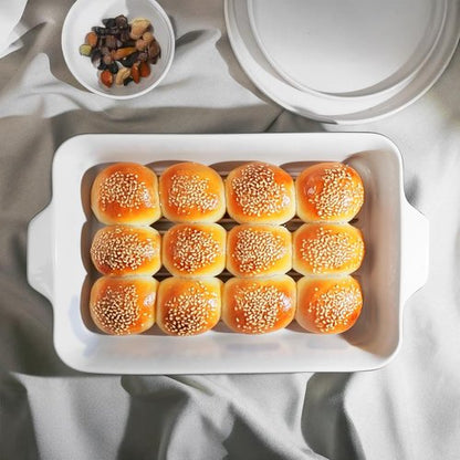 DOWAN 9x13-Inch Ceramic Casserole Dish - Large 4.2 Quart Baking Pan with Handles | Perfect for Lasagna & Casseroles