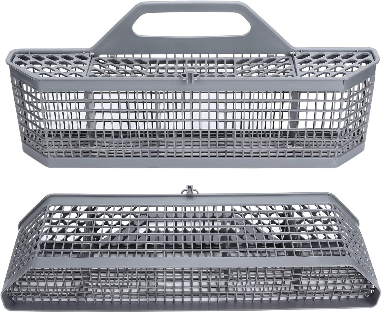 Dishwasher Universal Silverware Replacement Basket, Plastic Cutlery Basket with Open Grid, 19.7 X 8.3 X 3.7in