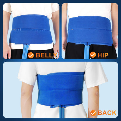 Ice Machine for Hip Back Belly After Surgery | Power-Saving Mode & Wireless Remote Control & Adjustable Timer & LED Screen, Lumbar Replacement Cold Therapy Compression Pad, Cryotherapy Pain Relief