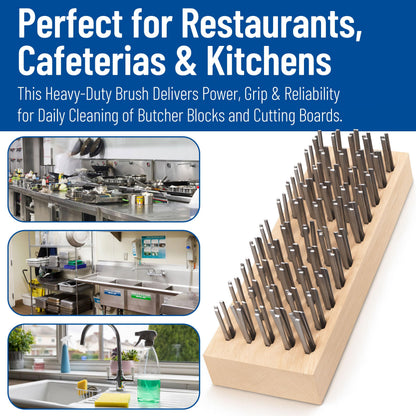 Carlisle FoodService Products 4578100 Butcher Block Scrub Brush