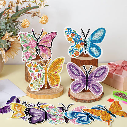 Saillong 12 Pack Butterfly Diamond Painting Greeting Card Kits Spring Diamond Art Cards with Envelopes Flower Butterflies Shaped 5D Rhinestones Painting Kit for Adults DIY Crafts Friend Birthday Gifts