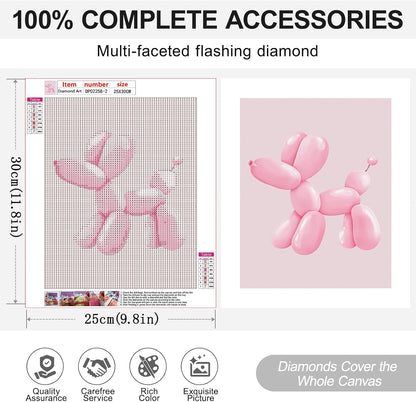 VeGuude Diamond Art Kits for Adults - 6 Pack Pink Diamond Painting for Beginners, Diamond Dots Round 5D Full Drill Paint with Diamonds Pictures Gem Art Painting Kits DIY Crafts Kits 10 x 11.8inch